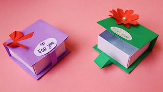 কাগজের বক্স বানানো শিখুন  DIY Gift box  কাগজের তৈরি জিনিস  Gift idea  কাগজ দিয়ে গিফ্ট বক্স [upl. by Mallissa]