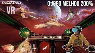 Star Wars Squadrons no VR COM COM JOYSTICK DE VOO  Quest 2 com Thrustmaster 16000M [upl. by Maureene]