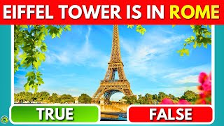 True Or False General Knowledge Quiz [upl. by Ellimac513]