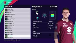 eFootball PES 2021 TORINO Base Copy [upl. by Cordell638]