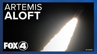 NASAs mightiest rocket lifts off 50 years after Apollo [upl. by Aciretehs183]