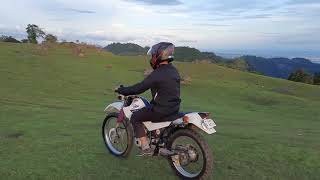 Classic Yamaha Serow XT 225 Test drive to Trail [upl. by Litsyrk655]