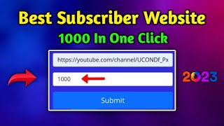 How To Get Free Subscribers On YouTube  2023 [upl. by Kcinemod648]