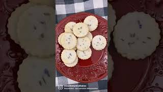 Lavender Lemon Shortbread Cookies [upl. by Hewitt]