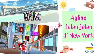 Celand Throwback Vlog  Baby Ayline Jalan jalan di New York  Sakura School Simulator [upl. by Akierdna]