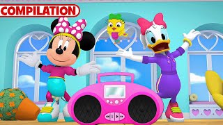 Minnies BowToons 🎀  NEW 15 Minute Compilation  Part 4  Party Palace Pals  disneyjr [upl. by Noynek510]