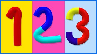 123 number Names  1 To 10  1234 Number Songs  12345 Counting for Kids  Learn To Count Videos [upl. by Balbinder986]