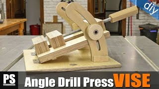 Homemade Angle Drill Press Vise [upl. by Elitnahc]