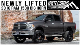 Newly Lifted 2016 Ram 1500│ Krietz Customs [upl. by Hugo]