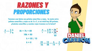 RAZONES Y PROPORCIONES Ejercicio 1 Super facil  Para principiantes [upl. by Nerual]