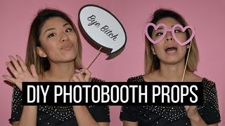 ✂ DIY Photobooth Props  FREE PRINTOUTS [upl. by Aneelak697]