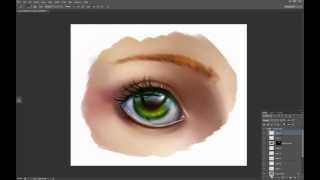 Painting glossy eye  tutorial [upl. by Annaeel500]