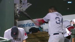 David Ortiz SMASHES the dugout phone and gets ejected [upl. by Monson]