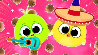 Learn Fruits With Songs For Children  YUMMY YUMMY 🍌🥥🍍 Fruit and Vegetable Names with Giligilis Song [upl. by Hanafee]