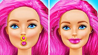 ¡MUÑECA fea se convierte En BARBIE 💄🎀 Cambio de look extremo para mis Muñecas por Doble Mermelada [upl. by Rucker]