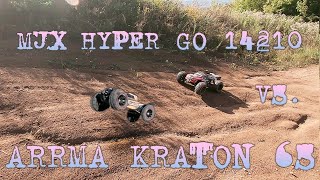 КРОТ vs ТАРАКАНЫ ARRMA KRATON 6S V5 BLX  MJX HYPER GO 14210 BASHING [upl. by Lavine802]