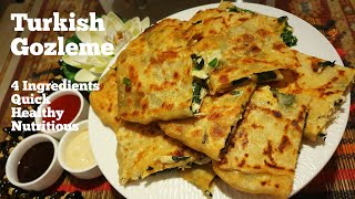 Gozleme  Turkish Flad Bread  Turkish Street Food  by Kabab amp Biryani Cuisine KBC [upl. by Elokin]