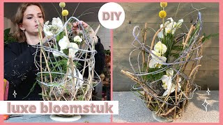 BIJZONDER LUXE BLOEMSTUK  Cursus bloemschikken 102  Carlein Tukkers [upl. by Joelynn463]