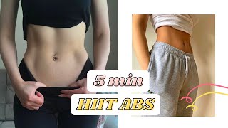 5 Dakikada Dümdüz Bir Karın  10 Günlük Hiit Egzersiz Rutini 🔥 quarantineworkout [upl. by Saylor]