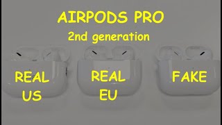 Real vs Fake Airpods pro 2 How to spot original Apple Airpods pro 2 nd generation [upl. by Sirromaj]