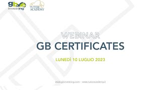 WEBINAR quotGB CERTIFICATESquot  10072023 [upl. by Akiemaj]