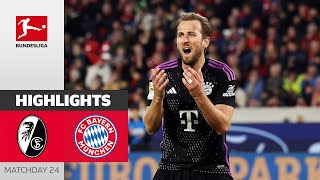 Late Equalizer  SC Freiburg  FC Bayern München  Highlights  MD24 – Bundesliga 2324 [upl. by Frere]