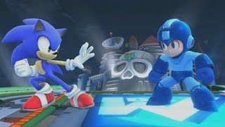 Lets Look at Mega Man amp Sonic in Smash Bros for Wii U3DS [upl. by Elletnuahs]