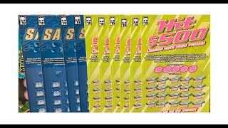 SC Hit 500 Coin Eligible Scratch Off Lottery Tickets 1217 [upl. by Anirat]