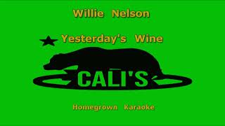 CHK0822 18 Willie Nelson Yesterdays Wine KARAOKE INSTRUMENTAL [upl. by Ileek704]