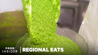 How Authentic Pesto Is Made In Italy  Regional Eats [upl. by Groveman]