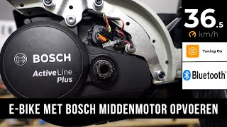 EBike met Bosch middenmotor opvoeren  Bluetooth Speedbox [upl. by Kano281]