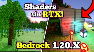 ⚪ Como Activar los SHADERS SIN para RTX Minecraft PE 120x  Activar Shaders PBR Windows y Android [upl. by Cain]