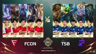 FCON Vs TSB AKO7777 MYANMAR MALAYSIA INDOCHINA philippines mlbb reply ml ako FCON TSB [upl. by Berke]