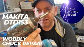 Makita Impact Driver Wobbly Chuck makita powertools repair howto [upl. by Melita956]