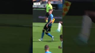 🖐️  Club Brugge’s opening goal was disallowed for a handball from Andreas Skov Olsen ❌ [upl. by Huey]