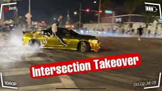 MIAMI FLORIDA INTERSECTION TAKEOVER Hellcat gone wild [upl. by Trina]