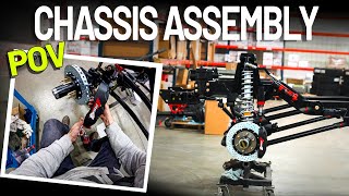 Roadster Shop POV  RS4 4WD 1987 Chevy Suburban chassis assembly [upl. by Peckham]