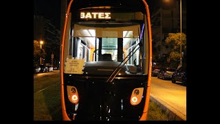 Athens Tram Night Traffic  Ansaldobreda Sirio and Alstom Citadis X05  Αθήνα 2021 [upl. by Judy]