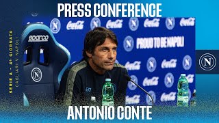 LIVE  La conferenza stampa di Mister Antonio Conte in vista di Cagliari  Napoli [upl. by Olegnaed]