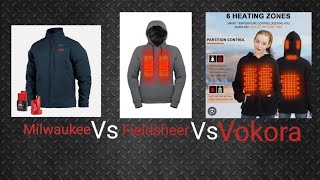 Best Electric Heated Hoodie Showdown for 2024  Milwaukee vs Fieldsheer vs Vokora [upl. by Ytsrik]