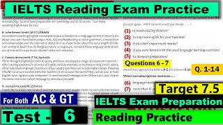 IELTS Reading Practice Test 2023 with Answers Real Exam  6 [upl. by Sherman]