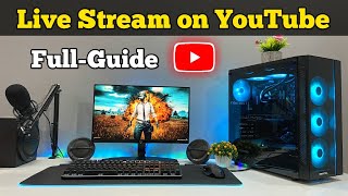 How to Live Stream Gameplay to Youtube from PC Hindi Full Guide [upl. by Dael37]