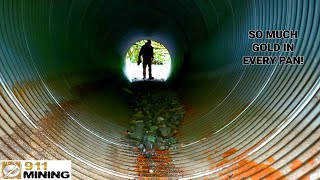 Finding Big Gold In A Massive Dried Culvert Pipe [upl. by Sasnak]