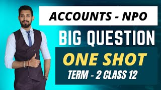 NPO  COMPREHENSIVE IMP QUESTION  CLASS 12  ACCOUNTS  Part 4 [upl. by Katherin]