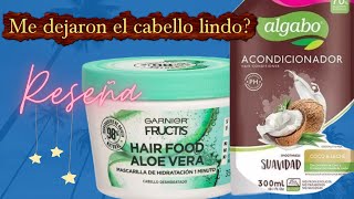 Qué me pareció la mascarilla para el pelo de garnier Es bueno el acondicionador Algabo de coco 🥥🌱 [upl. by Nyrek860]