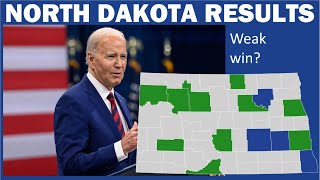 2024 NORTH DAKOTA RESULTS  Clumsy Joe Biden STUMBLES to the victory podium in North Dakota [upl. by Maurita]