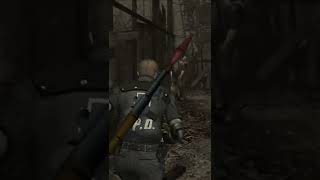 RESIDENT EVIL 4 ROCKET LAUNCHER SPECIAL DR SALVADOR BOSS FIGHT shorts [upl. by Nosnar]