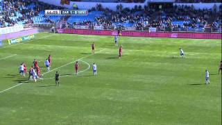 La Liga  Gol de Sapunaru 20 en el Real Zaragoza  Sevilla FC  28102012  J9 [upl. by Gerianna]