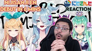 NIJISANJI EN LAZULIGHT DEBUT IN 6 MINUTES NIJISANJI EN REACTION [upl. by Cahan442]