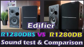 Edifier R1280DBS vs R1280DB Sound Test amp Features comparison [upl. by Lateh]